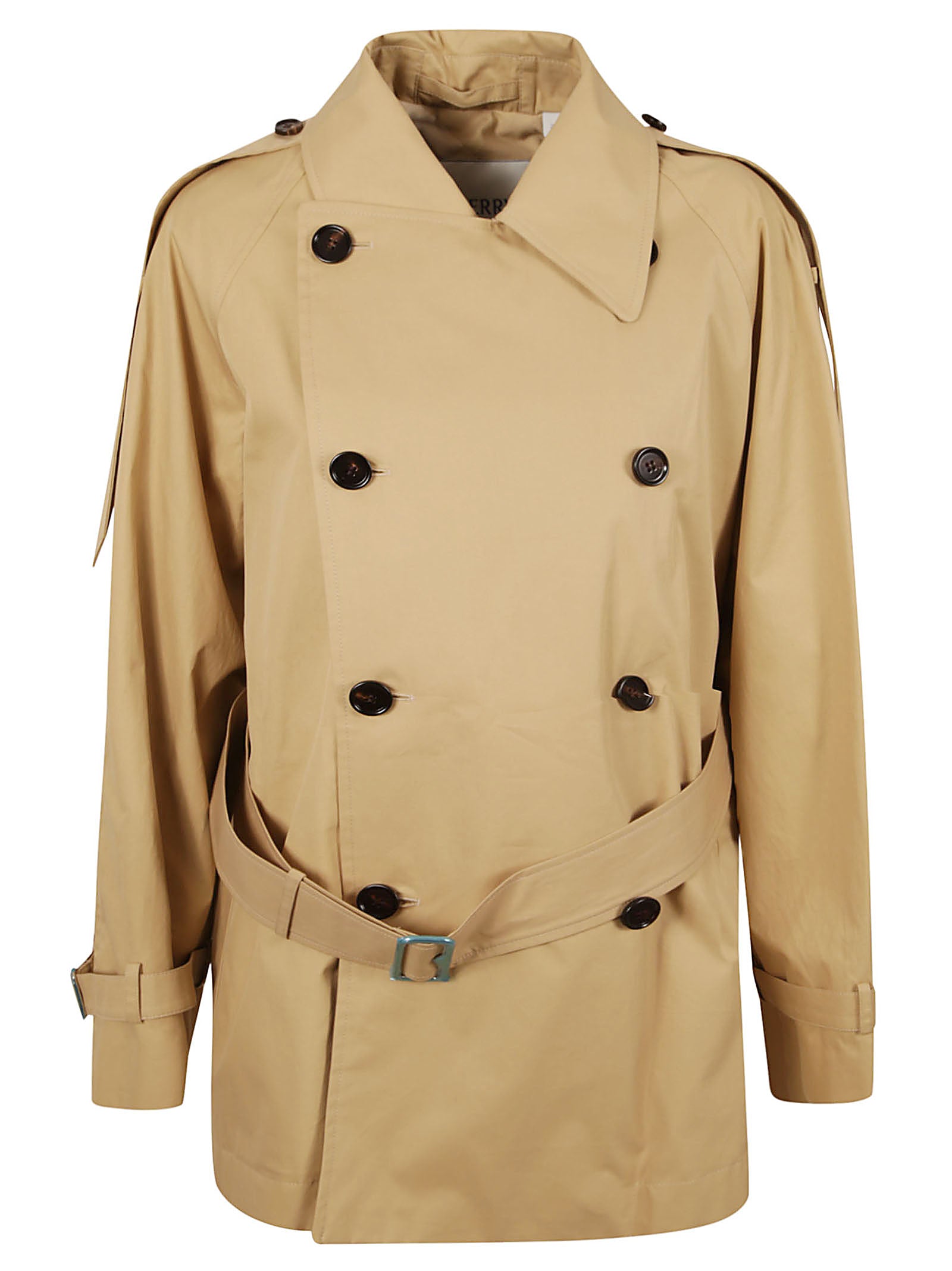 Burberry Coats Flax Cotton