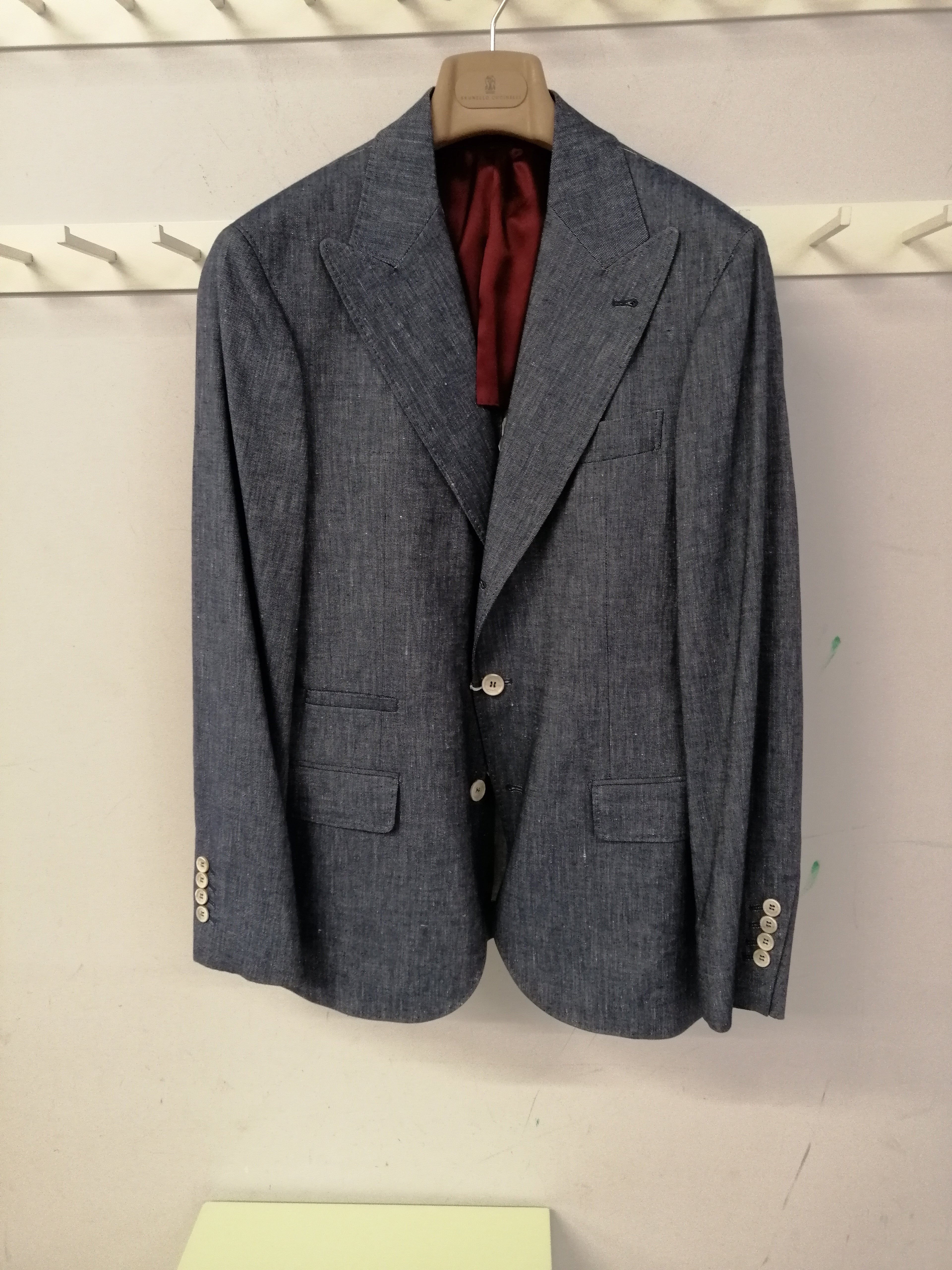 Brunello Cucinelli Jackets Denim Linen Cotton Elastane