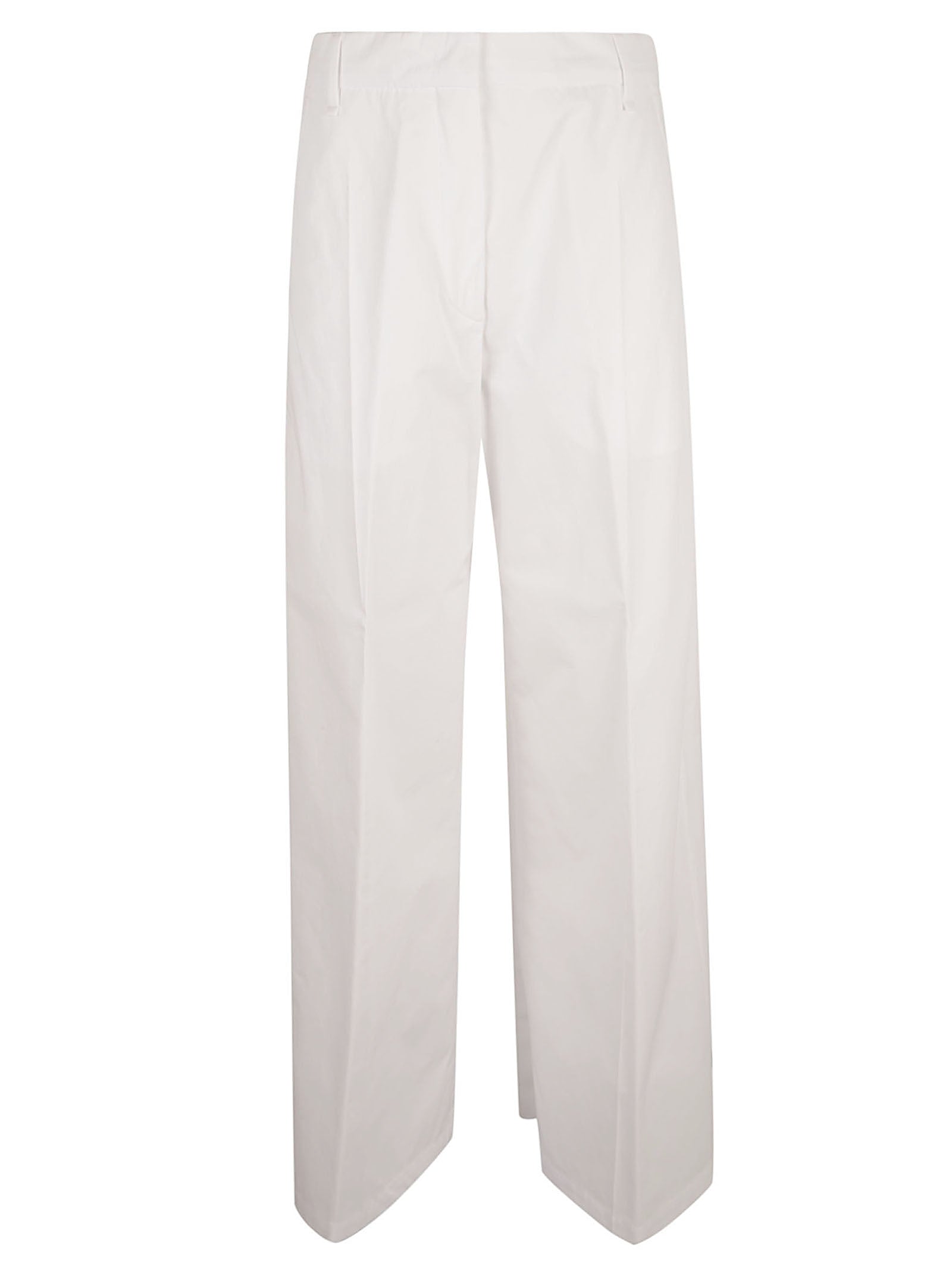 MAX MARA SPORTMAX Trousers Optical White Cotton