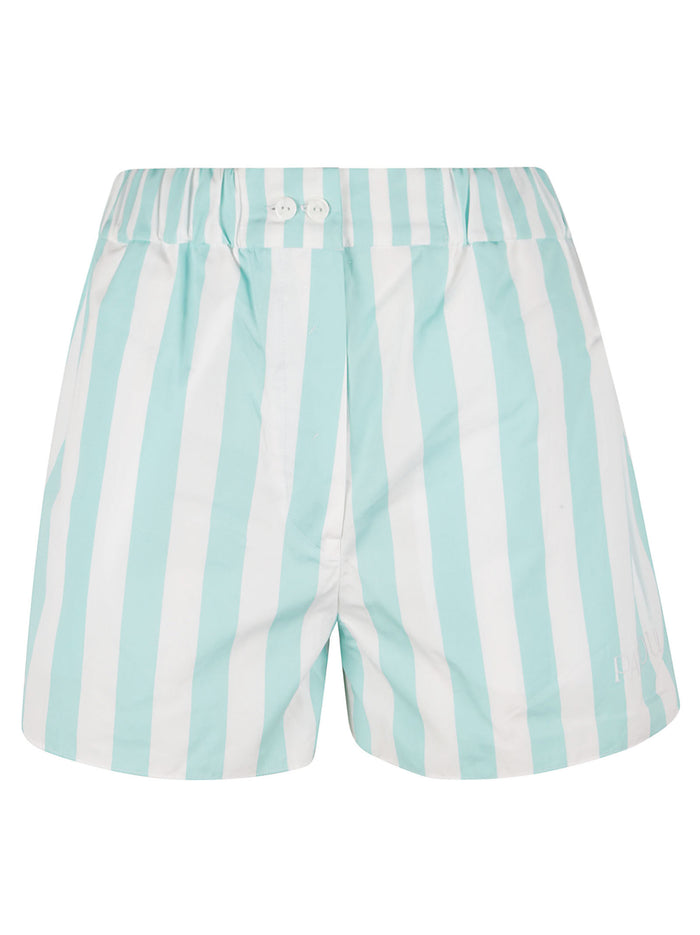 Patou Shorts Mix Green Large Stripes
