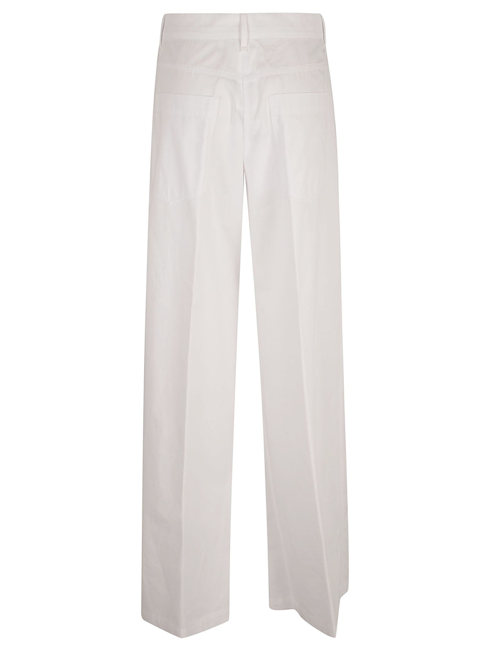MAX MARA SPORTMAX Trousers Optical White Cotton