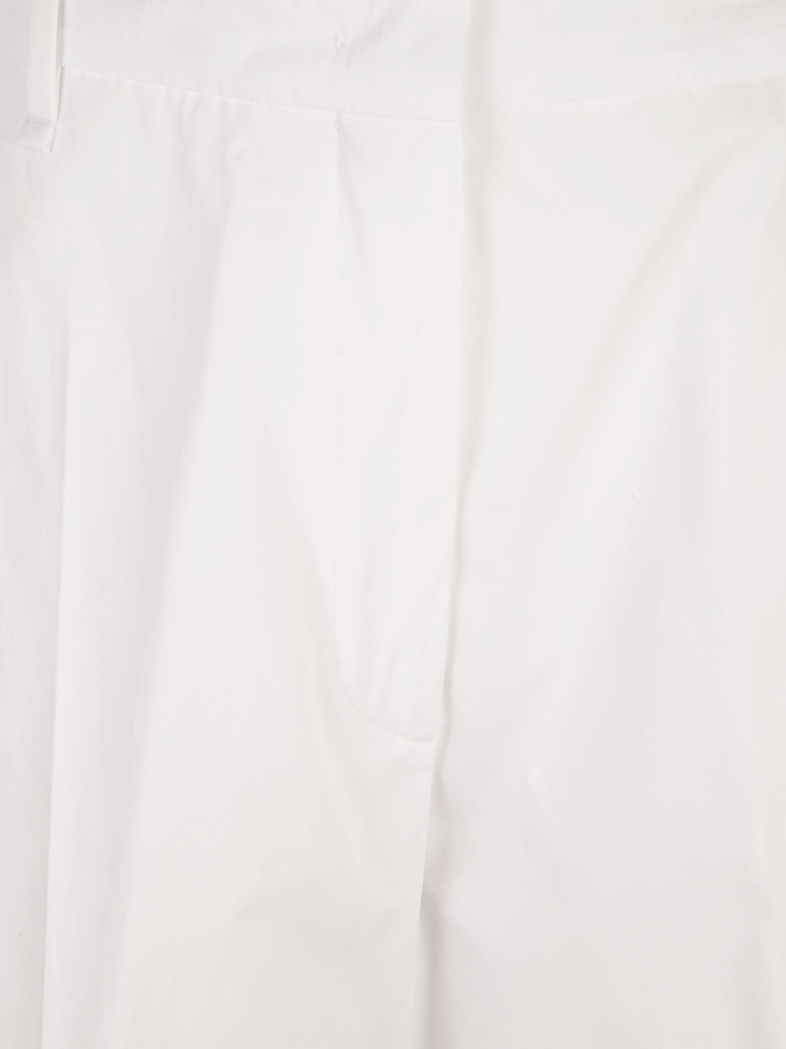 MAX MARA SPORTMAX Trousers Optical White Cotton