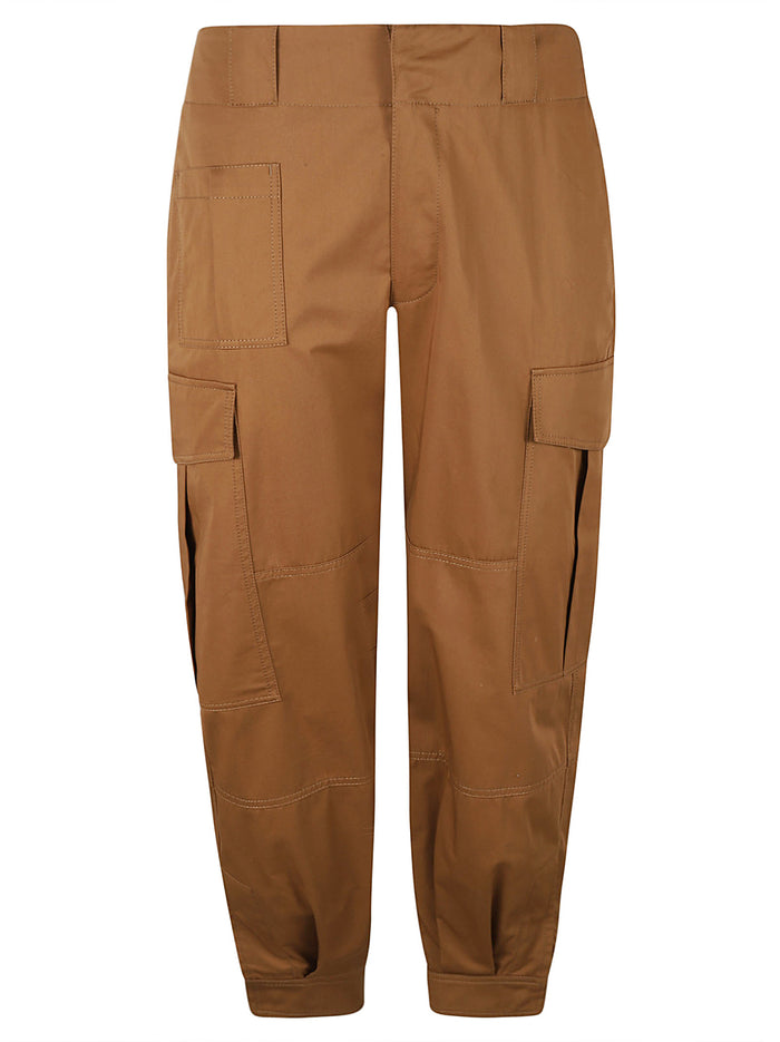 Alexander McQueen Trousers Rich Camel Cotton