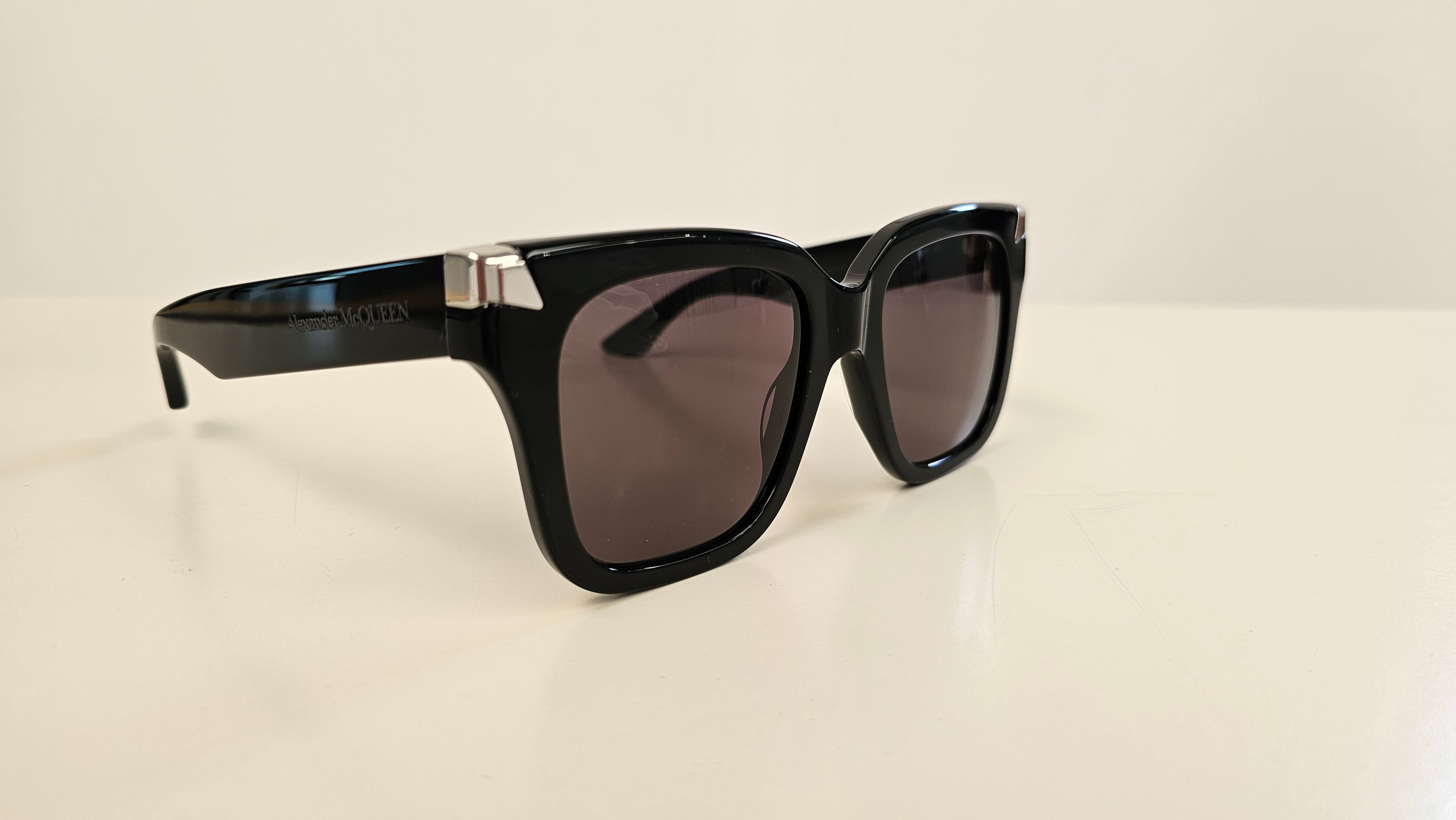 Alexander McQueen Sunglasses Black-black-smoke Acetate