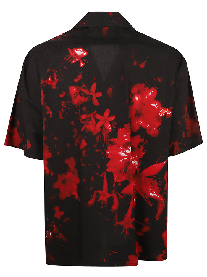 Alexander Mcqueen Shirts Black - Red Cotton