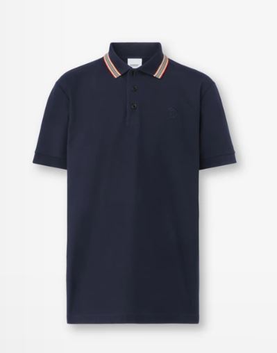 Burberry T-Shirts And Polos Coal Blue Cotton