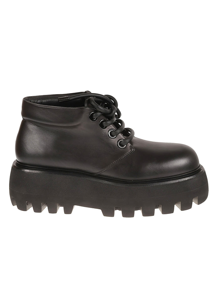Alexander McQueen Boots Black Calf Leather