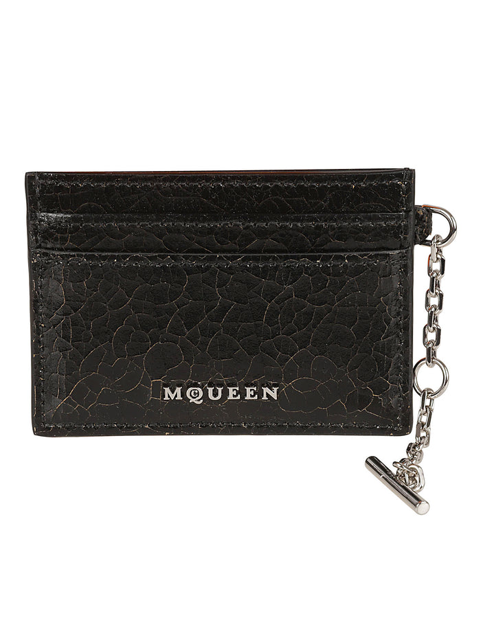 Alexander McQueen Wallets Black/caramel/silver Calf Leather