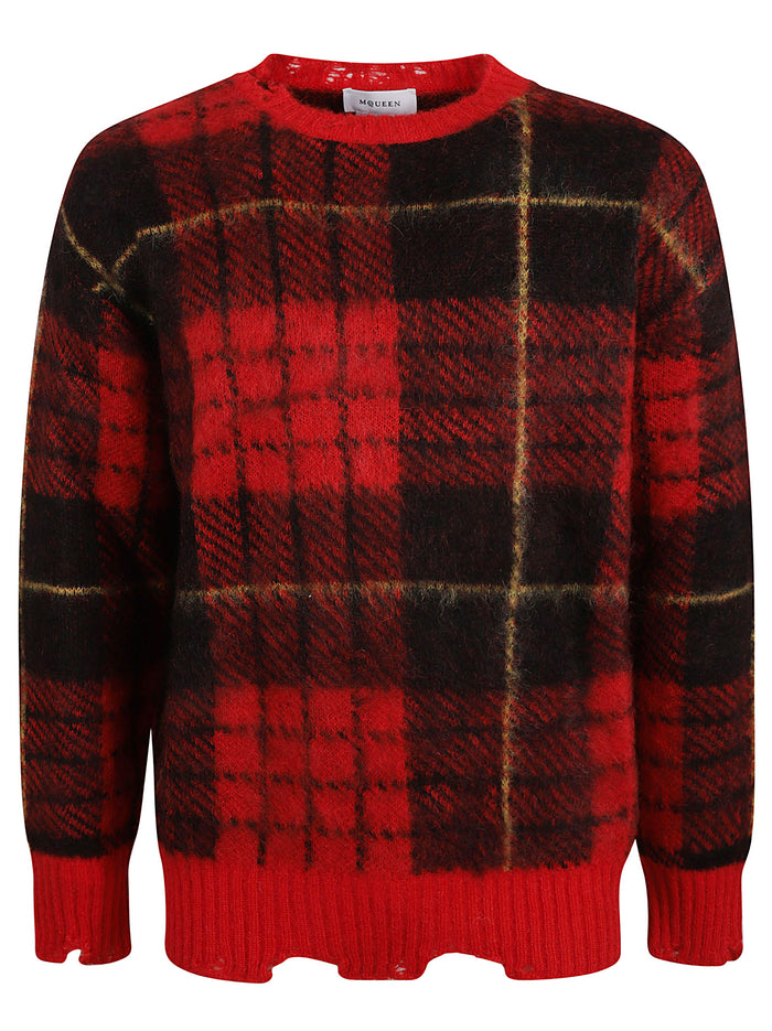 Alexander McQueen Sweaters Red/black/yellow Cotton