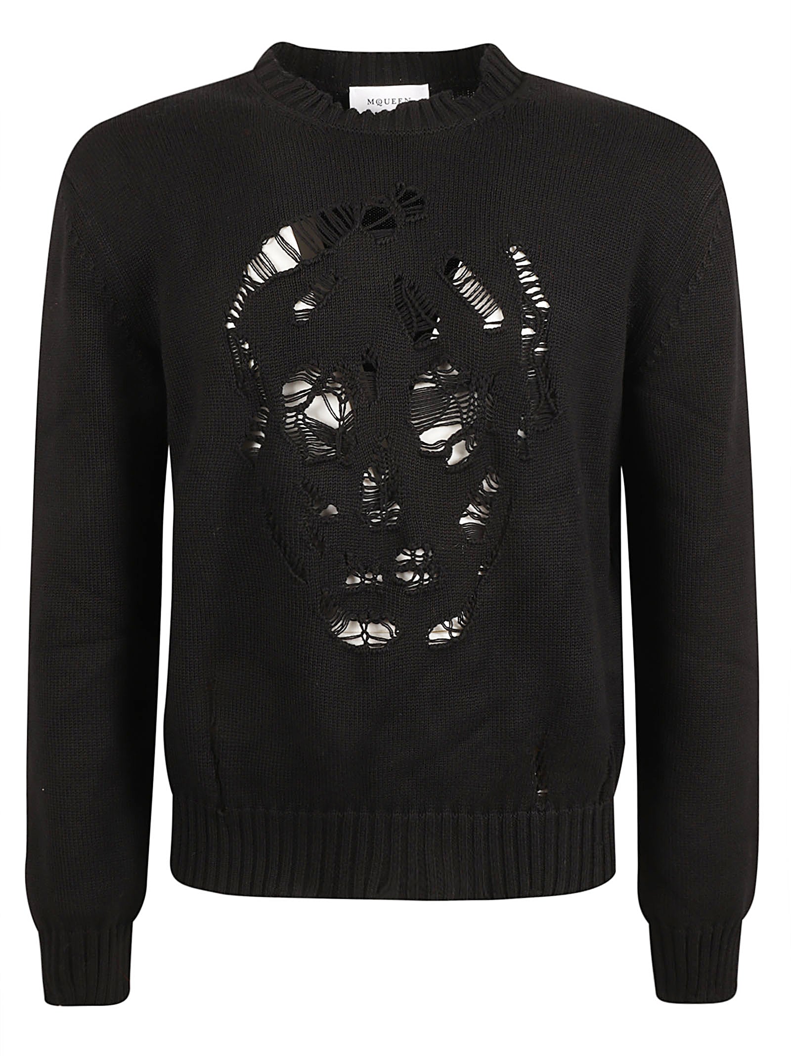 Alexander McQueen Sweaters Black Cotton