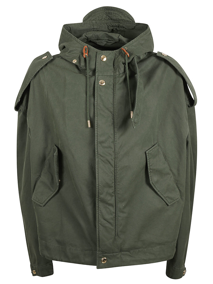 Alexander McQueen Coats Green Cotton