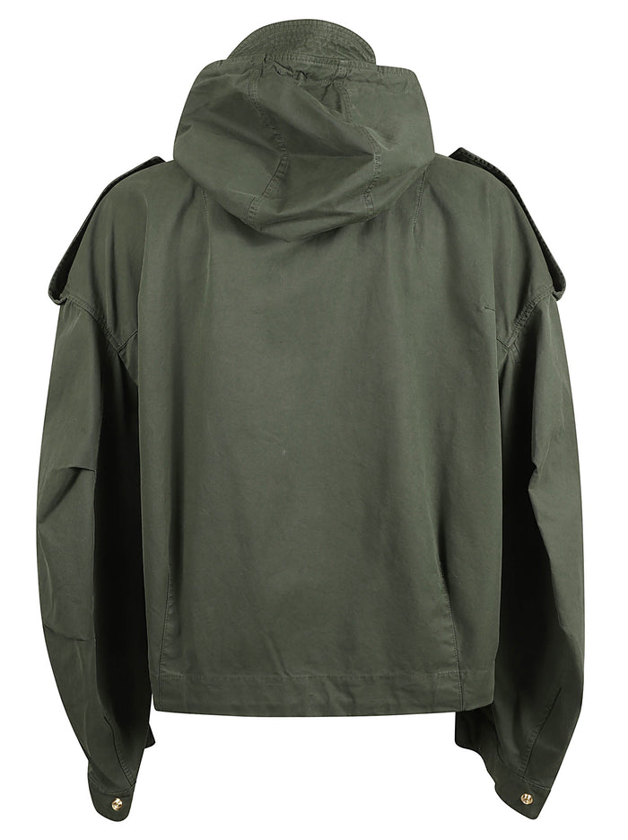 Alexander McQueen Coats Green Cotton