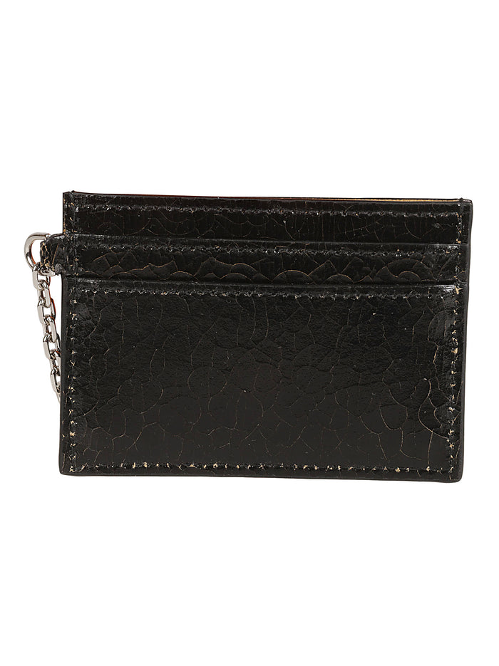 Alexander McQueen Wallets Black/caramel/silver Calf Leather