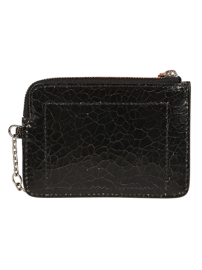 Alexander McQueen Wallets Black/caramel/silver Calf Leather
