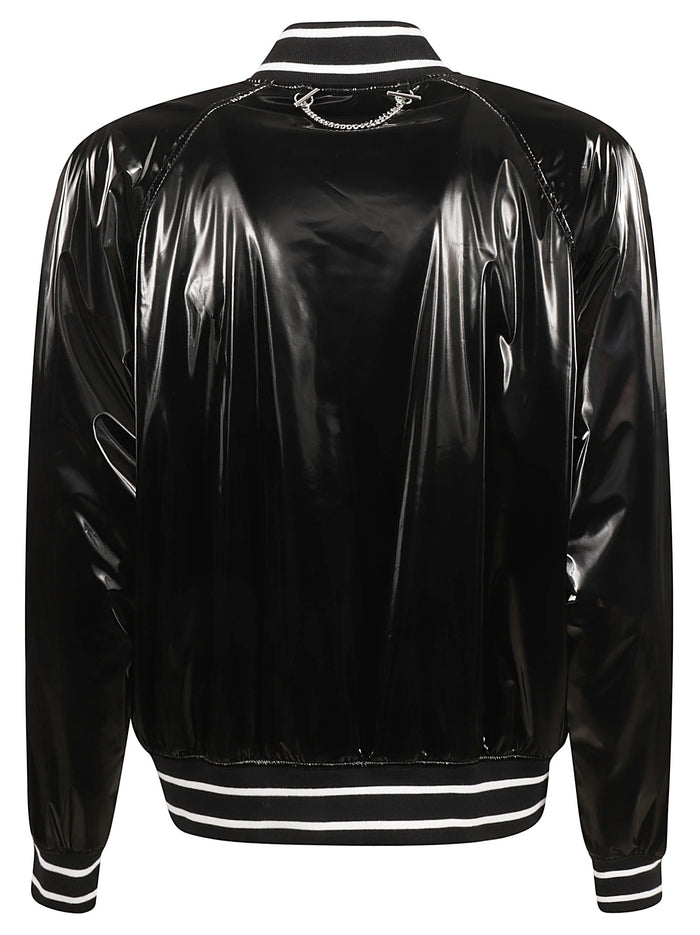 Alexander Mcqueen Coats Black Polliamide