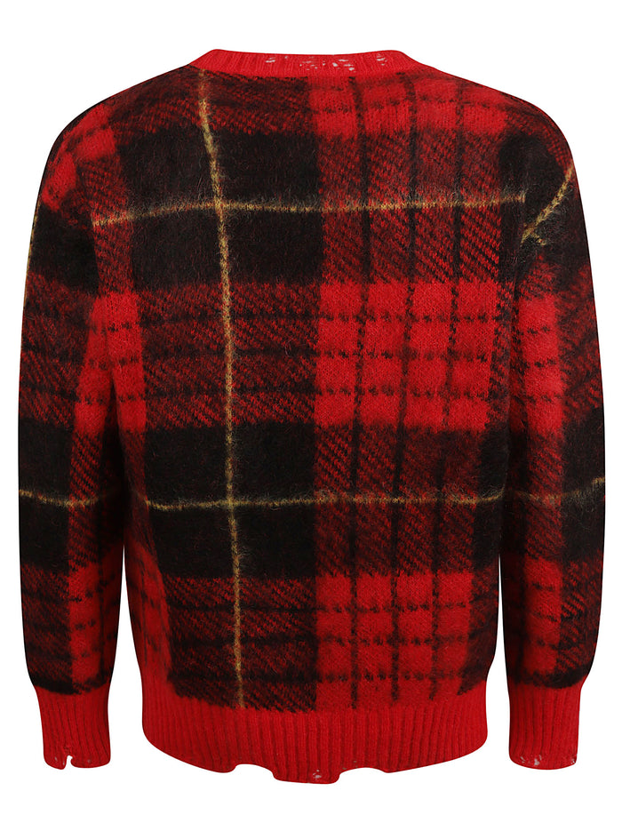 Alexander McQueen Sweaters Red/black/yellow Cotton