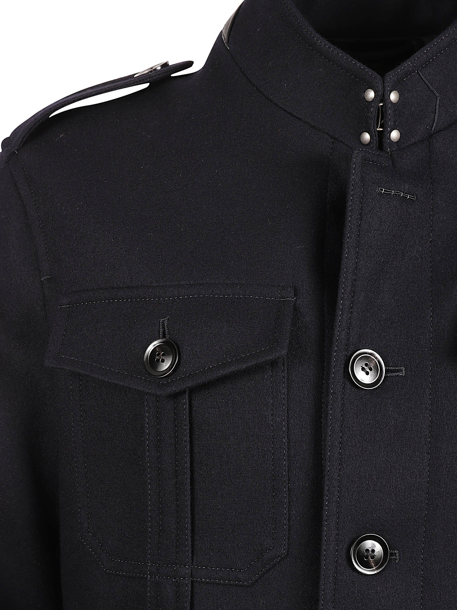 Tom Ford Coats Blue Wool