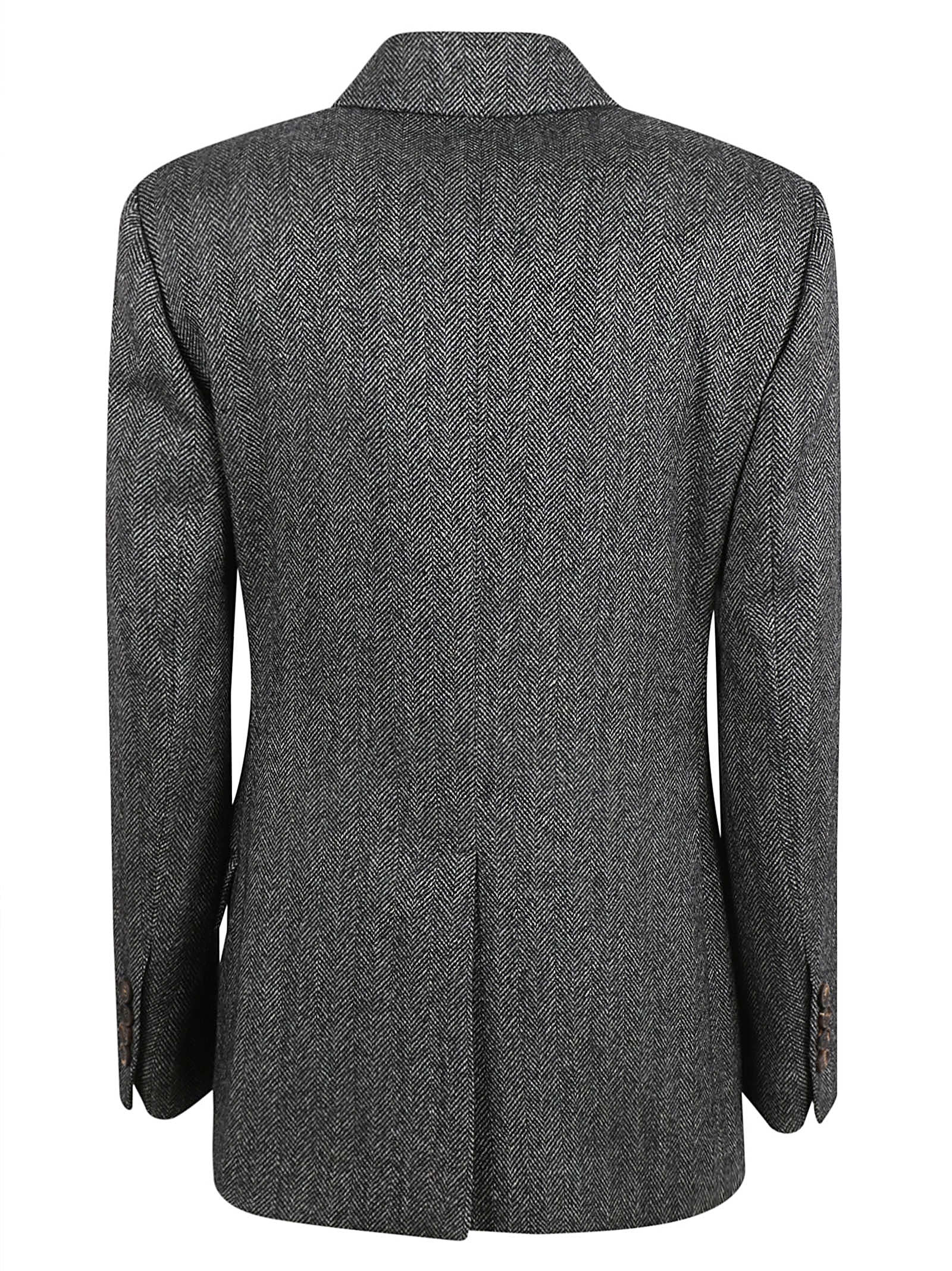 Brunello Cucinelli Jackets Black Panama Grey