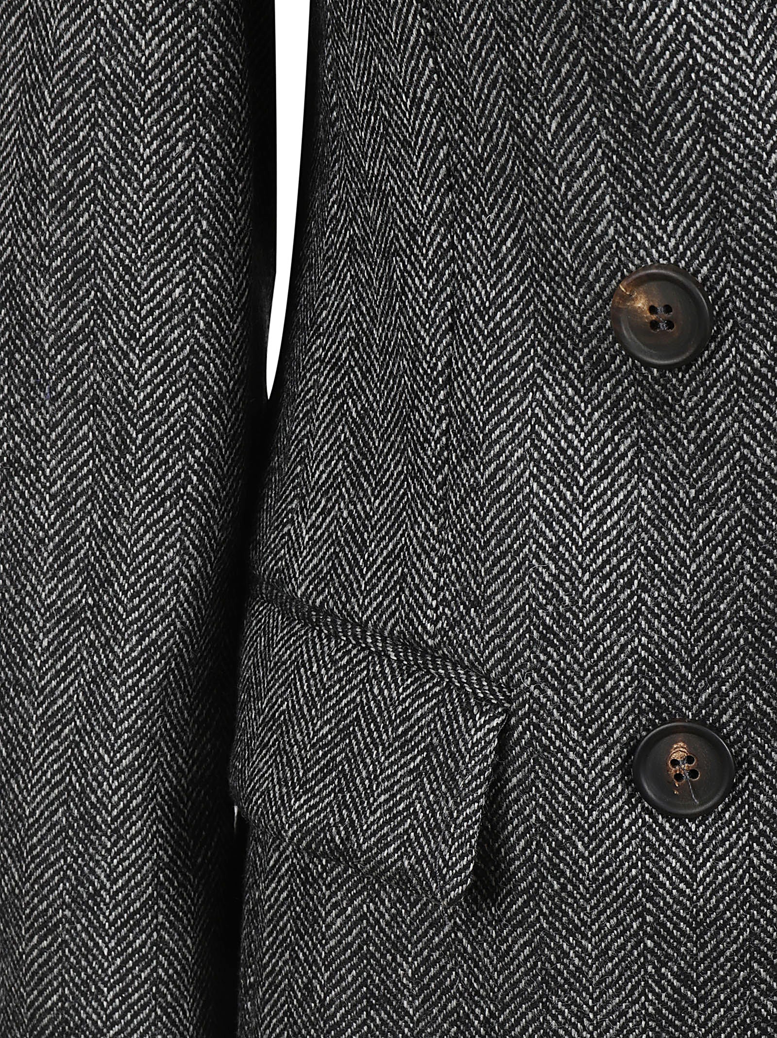 Brunello Cucinelli Jackets Black Panama Grey