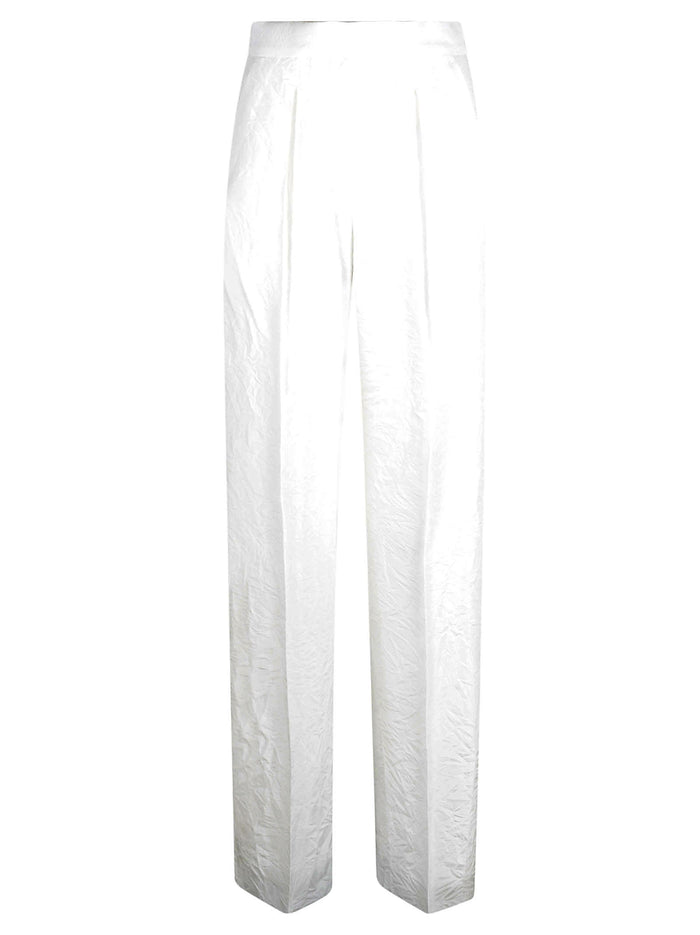Max Mara Trousers White Acetate