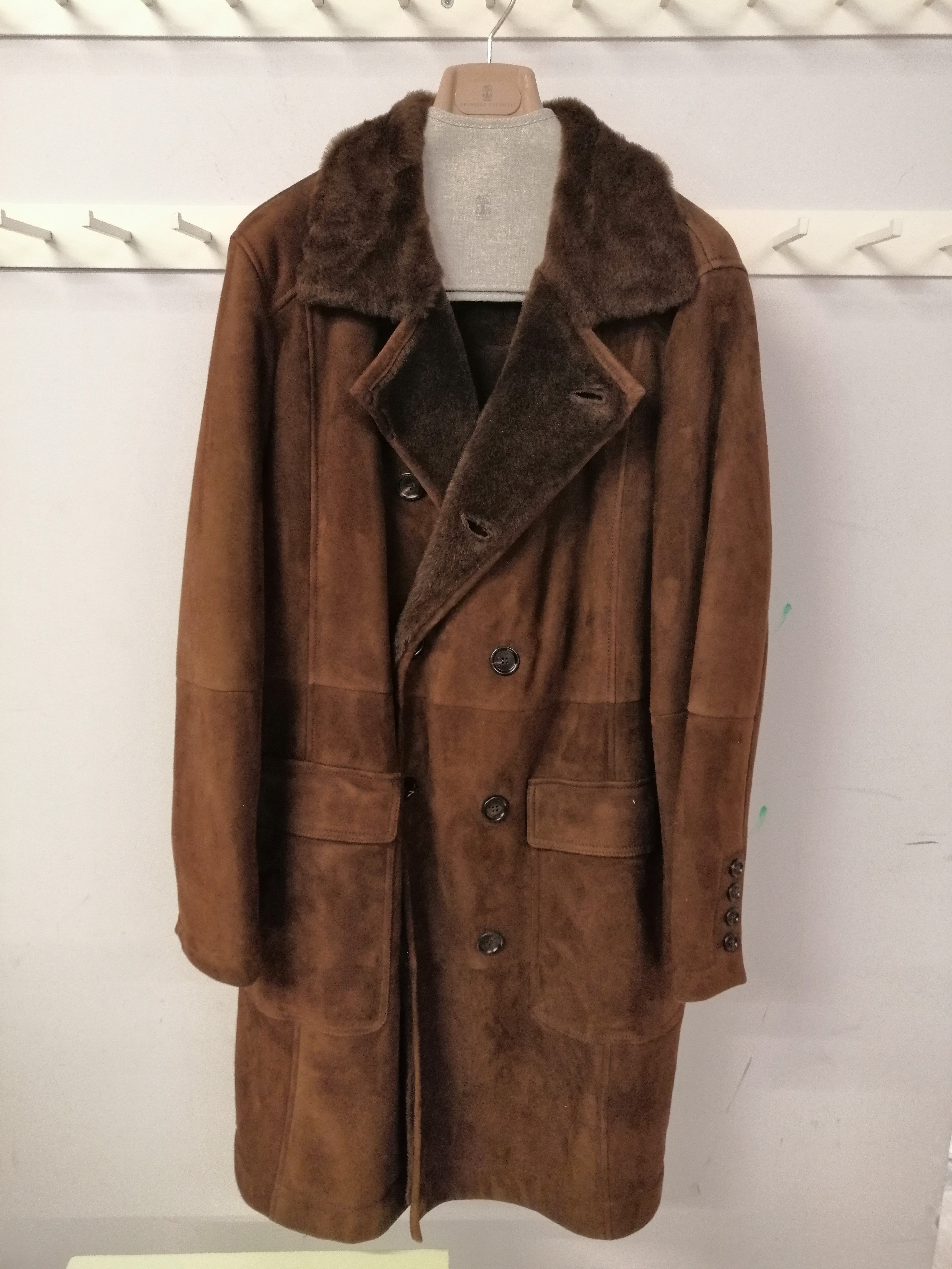 Brunello Cucinelli Coats Dark Brown