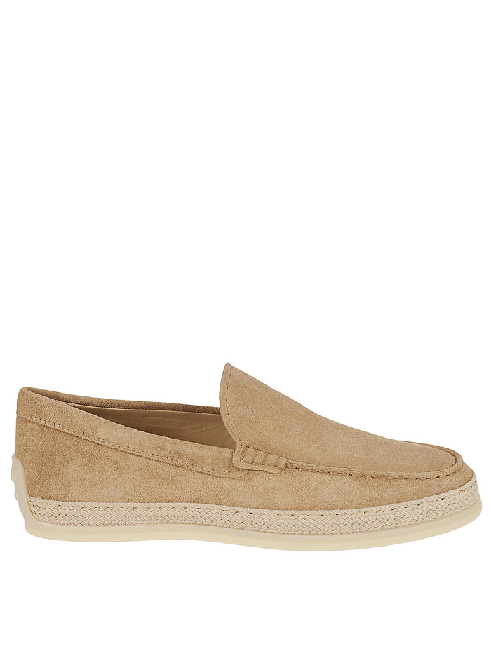 Tods Flat shoes Beige Calfskin