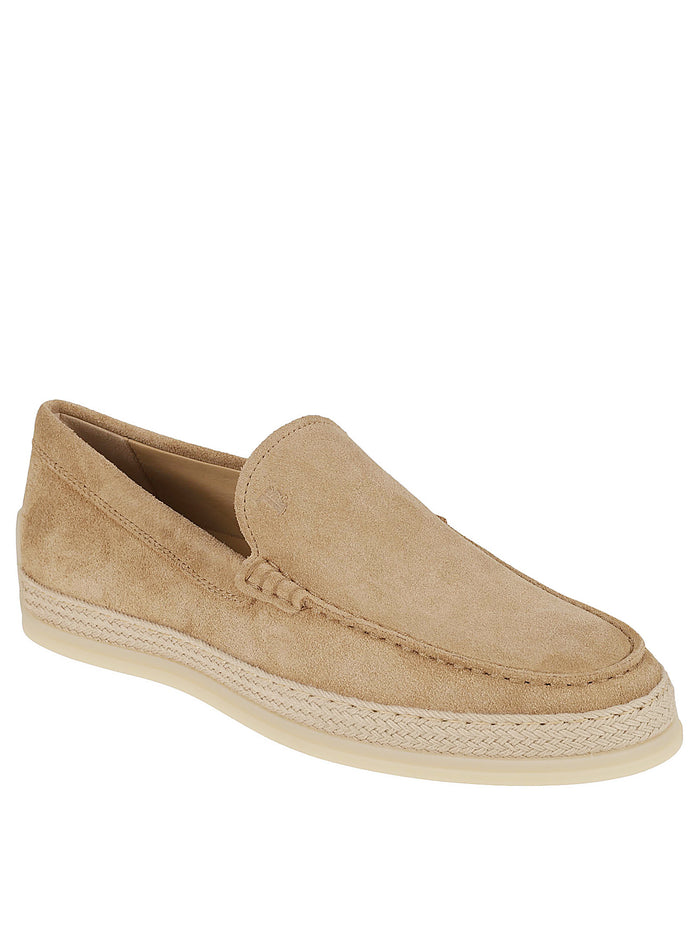 Tods Flat shoes Beige Calfskin