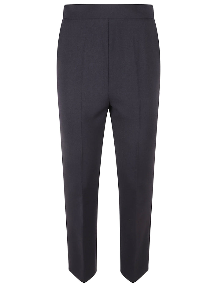 Max Mara Trousers Ultramarine Virgin Wool Ovis Aries