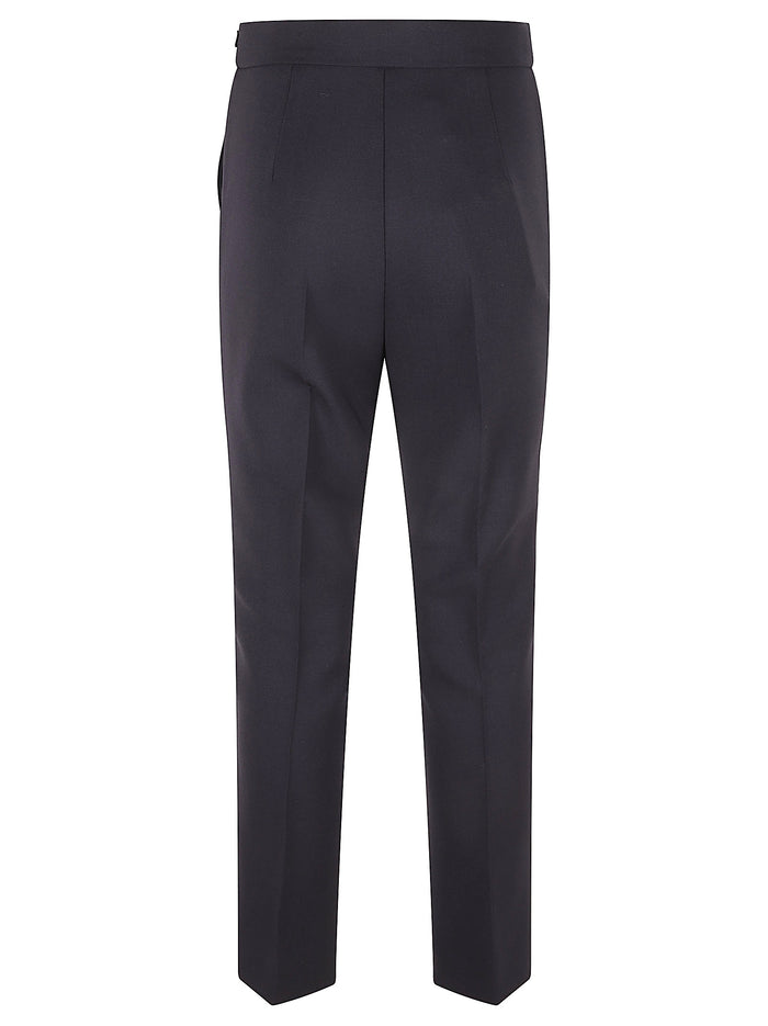 Max Mara Trousers Ultramarine Virgin Wool Ovis Aries