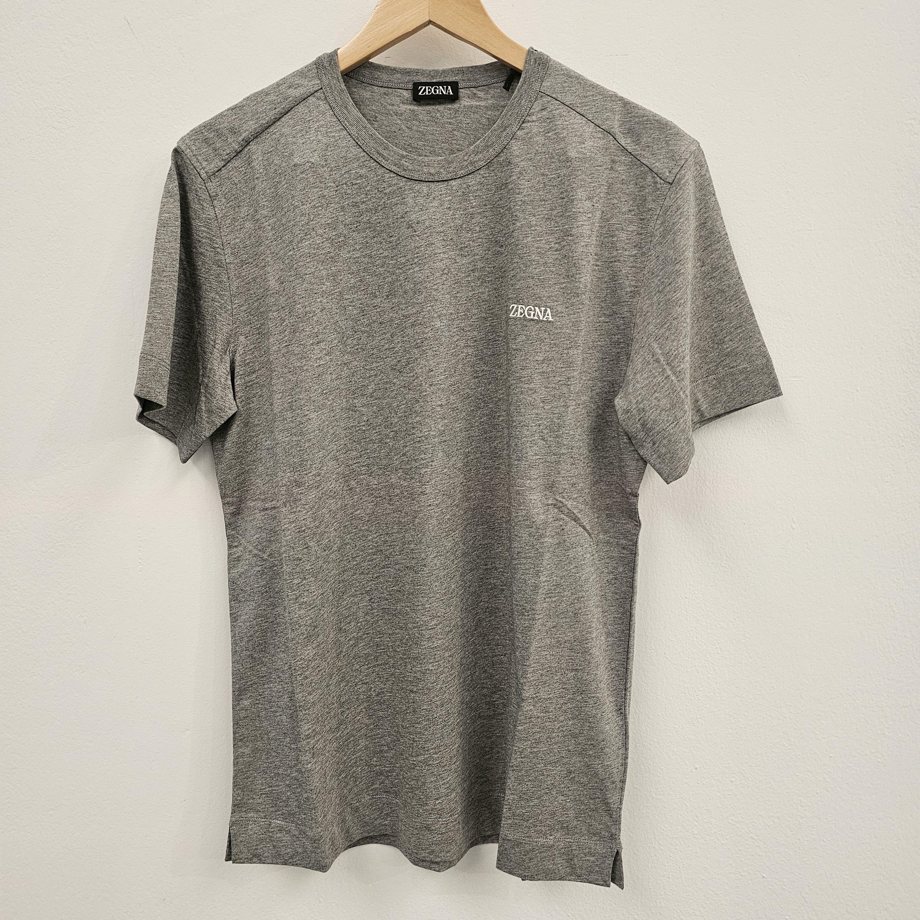 ZEGNA T-shirts and Polos Grigio Medio Cotton