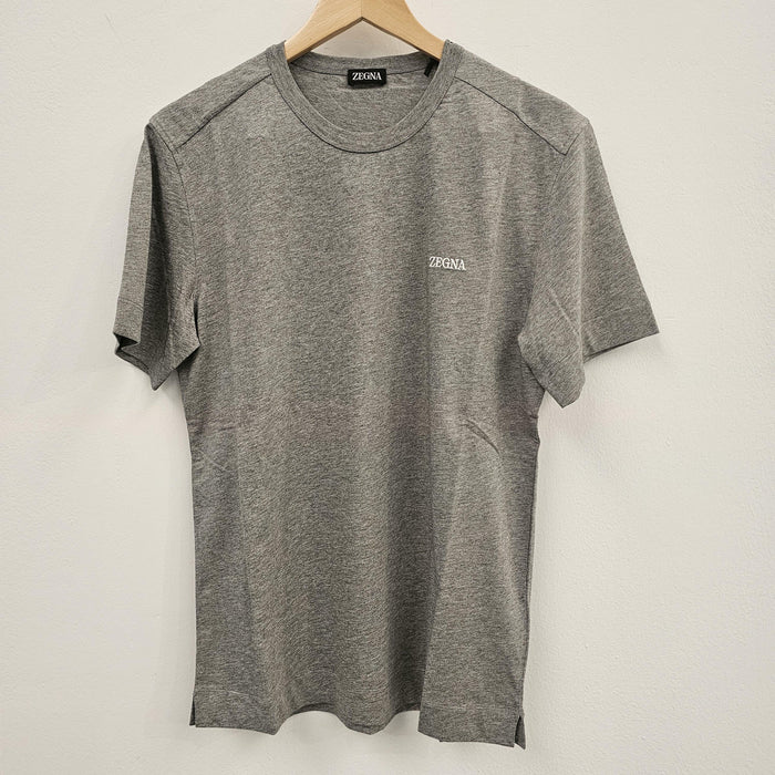 ZEGNA T-shirts and Polos Grigio Medio Cotton