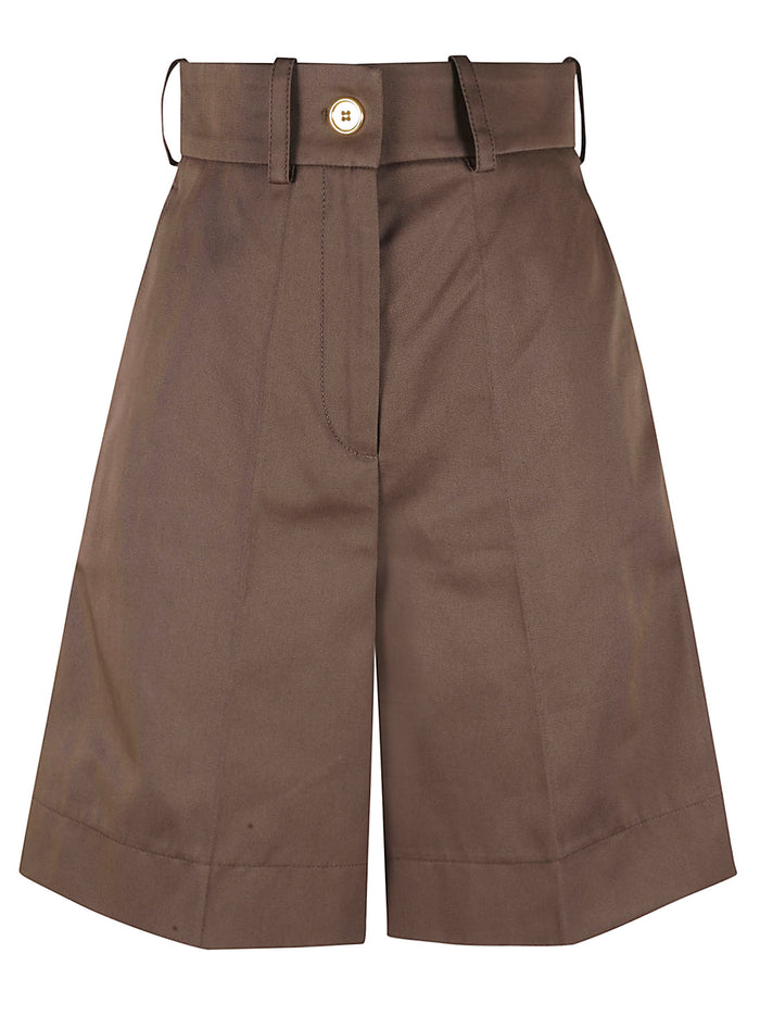 PATOU Shorts Java Brown