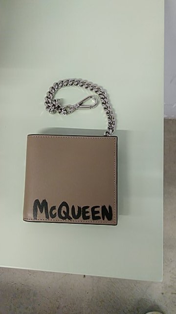 Alexander McQueen Wallets Beige Calf Leather