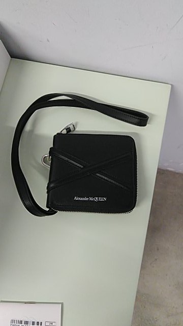 Alexander McQueen Wallets Black Calf Leather