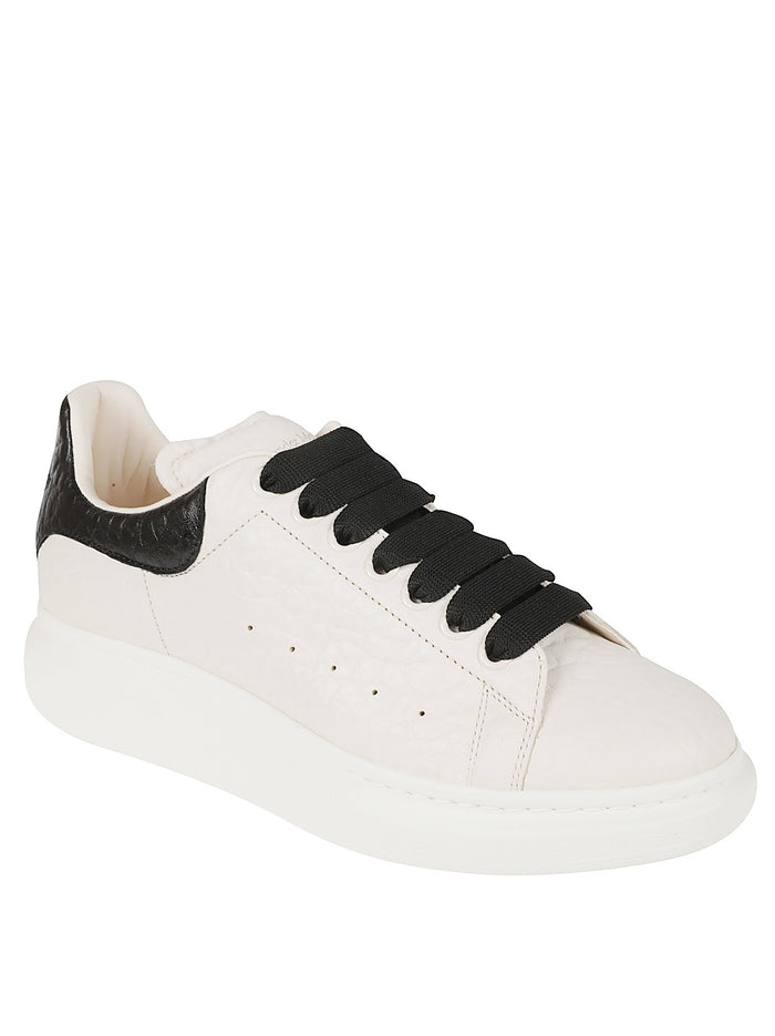 Alexander McQueen Sneakers Off White/black Shearling