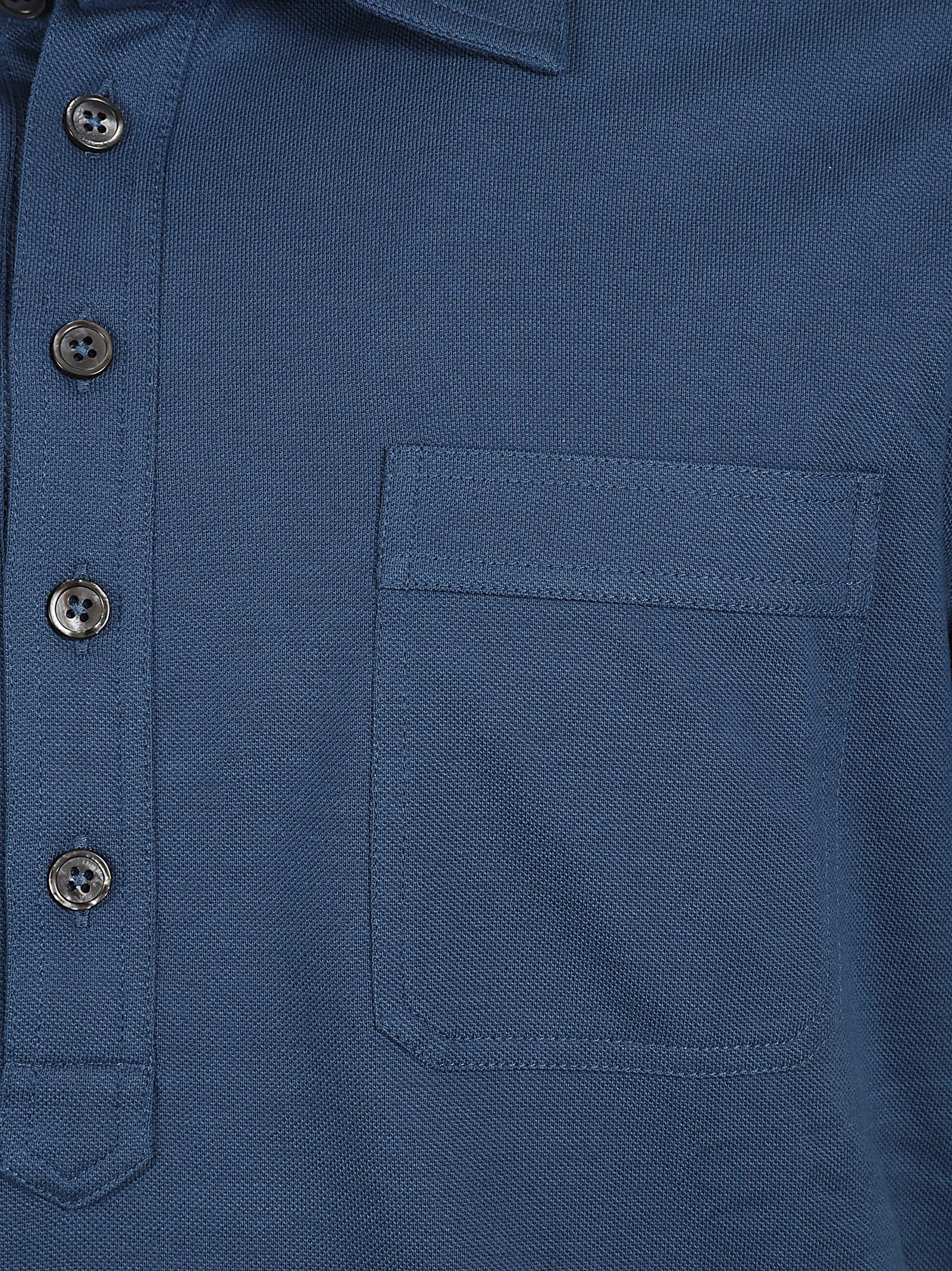 Tom Ford T-shirts and Polos Denim Blue Cotton Silk