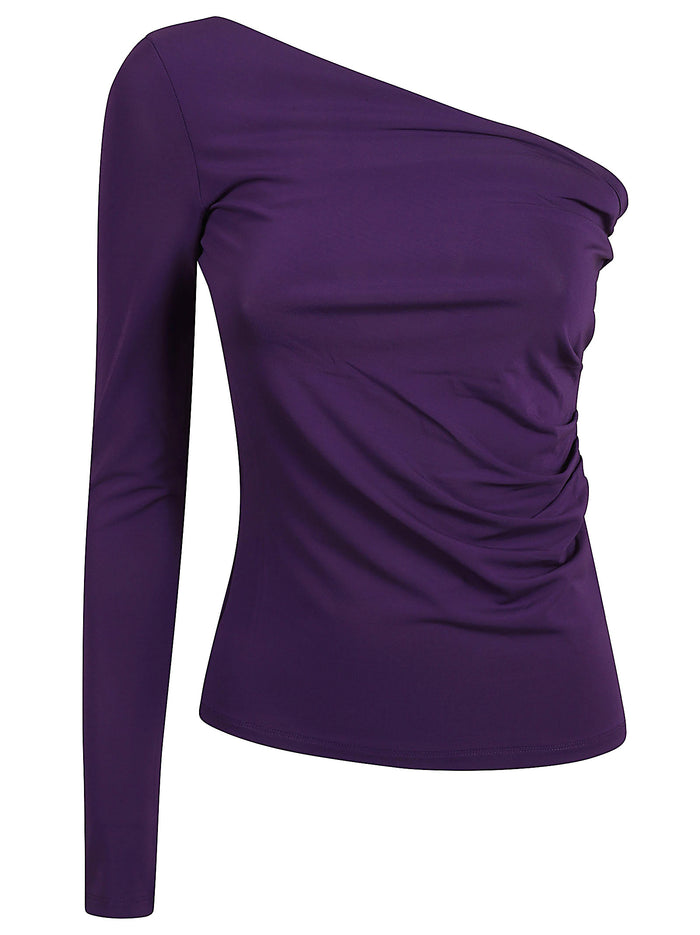 Max Mara Top Purple Fabric Viscose