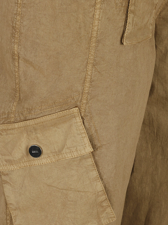 Ganni Trousers Lark Organic Cotton Elastane