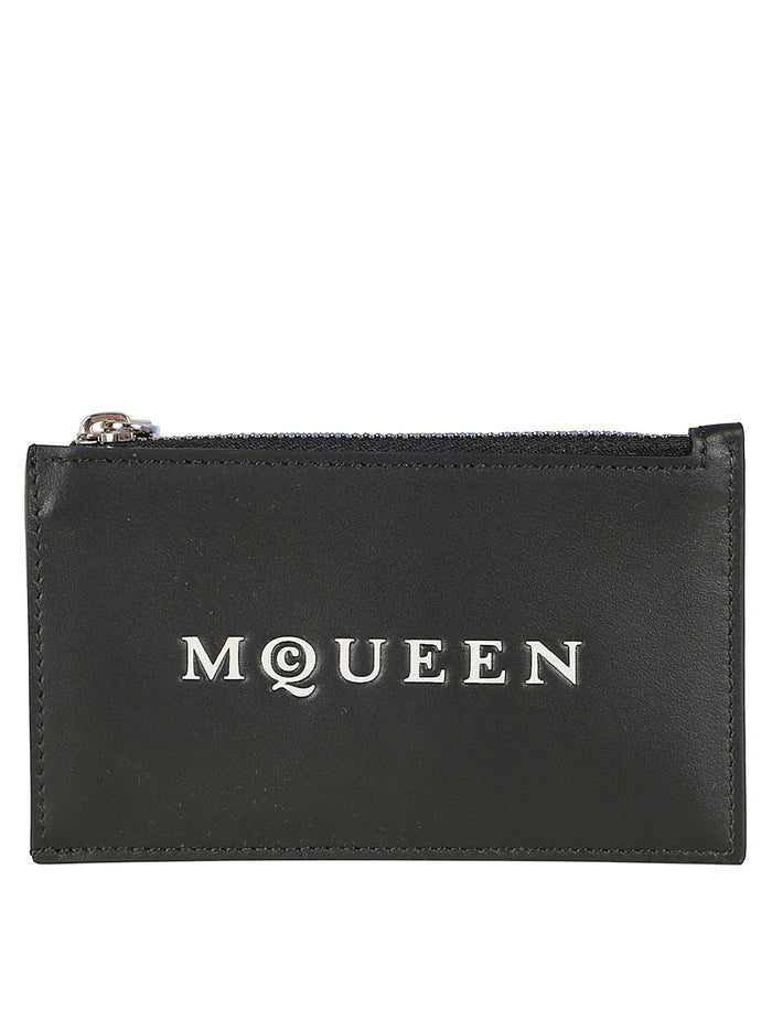 Alexander McQueen Wallets Black/bone Calf Leather