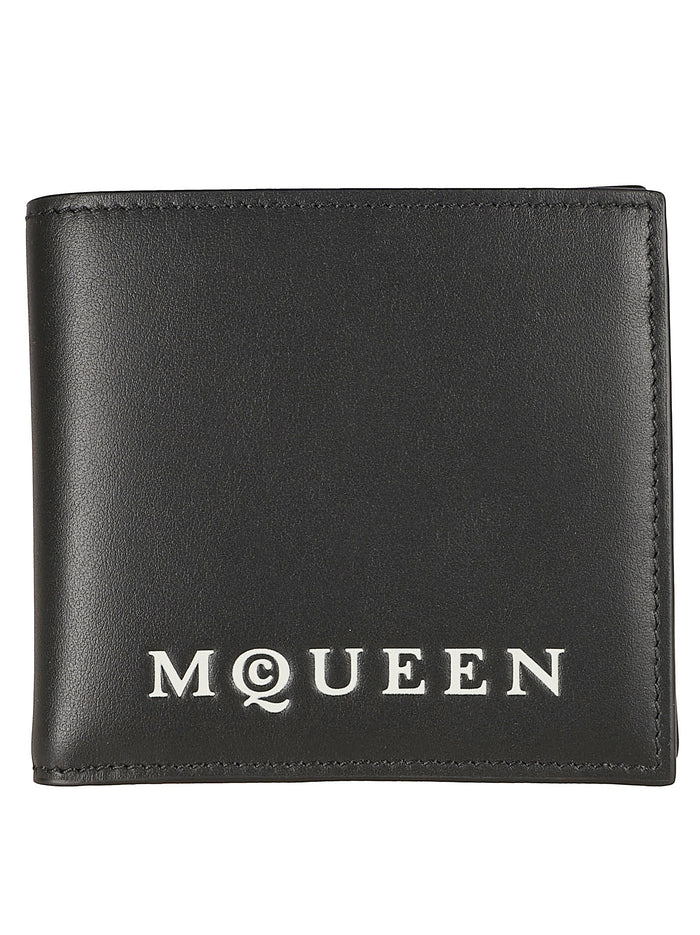 Alexander McQueen Wallets Black/bone Calf Leather
