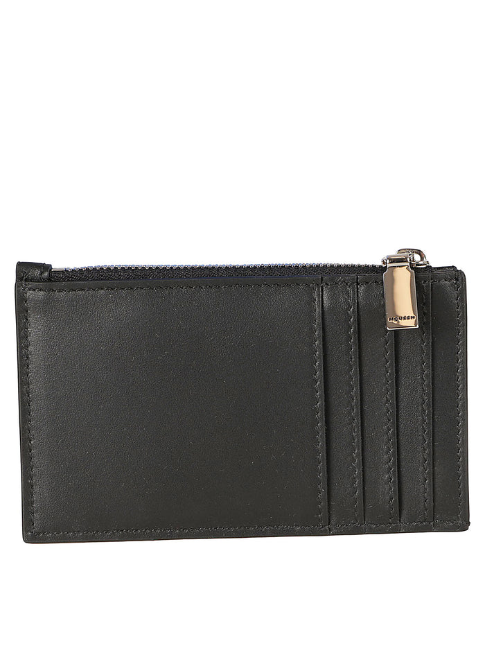 Alexander McQueen Wallets Black/bone Calf Leather