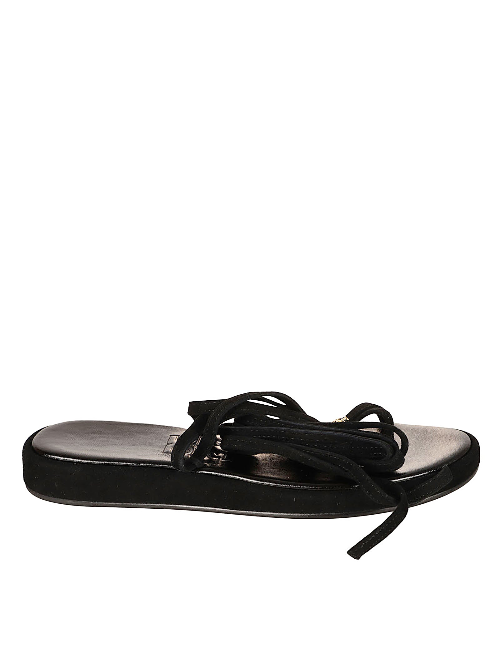 Tory Burch Sandals Perfect Black Ovine Suede