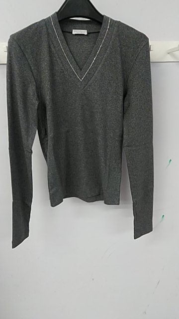 Brunello Cucinelli Sweaters Grey Cotton 6 % Elastane