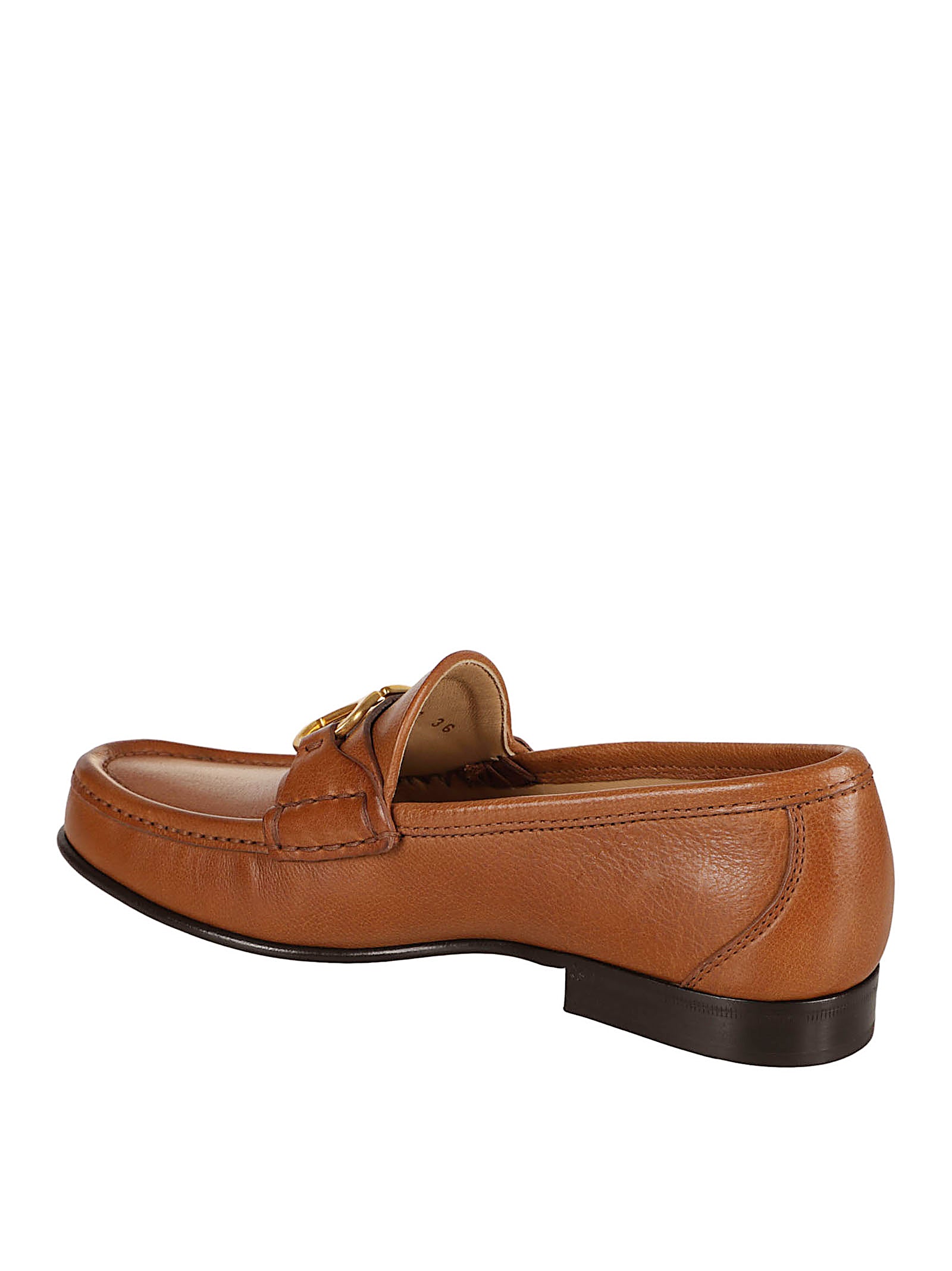 Valentino Garavani Flat shoes Tobacco Buffalo Leather