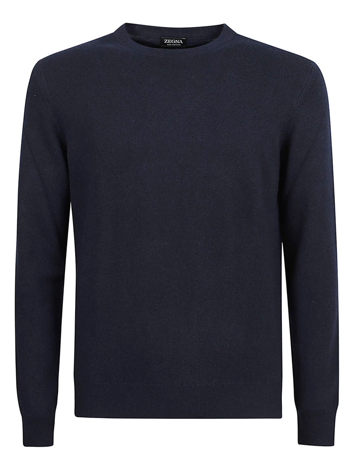 Zegna Sweaters Blue Cashmere