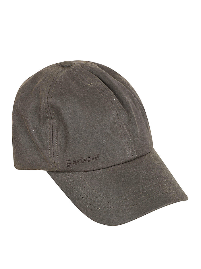 Barbour Hats Green Waxed Cotton