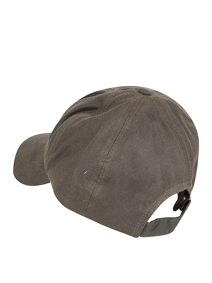 Barbour Hats Green Waxed Cotton