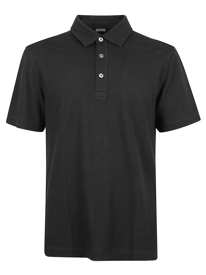 ZEGNA T-shirts and Polos Black Cotton