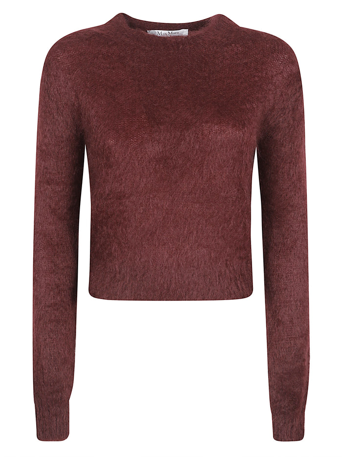 Max Mara Top Red Mohair Capra Hircus