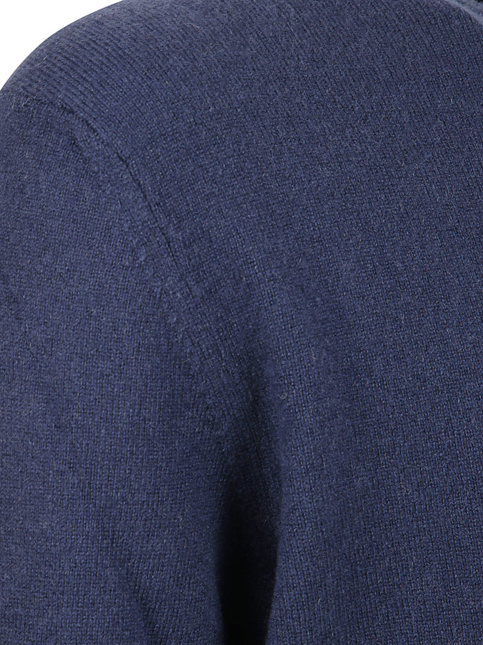 ZEGNA Sweaters Navy Blue Cashmere